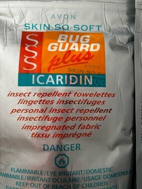Avon Skin-So-Soft Bug Guard Plus 8 pack towelletes brand new